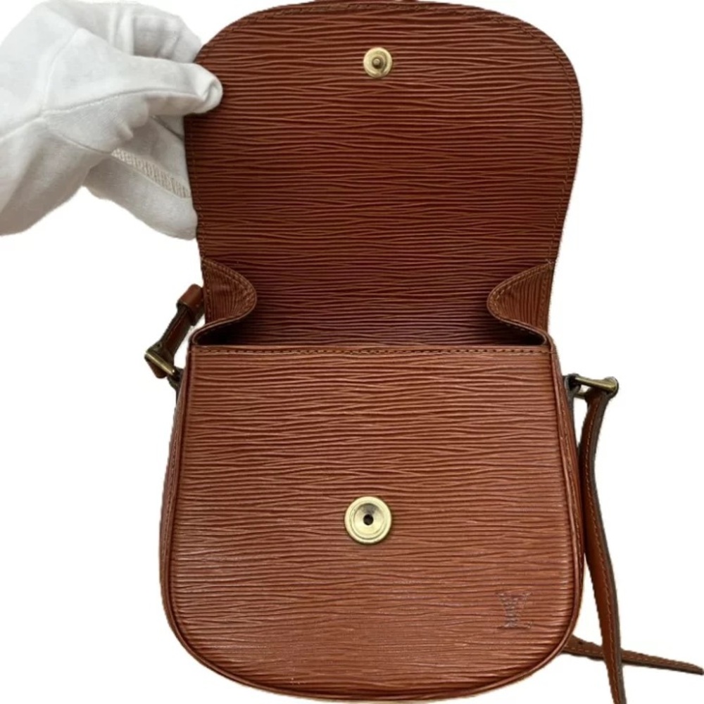 Authentic Louis Vuitton Saint Cloud Epi PM brown kenya leather vintage - Picture 5 of 12
